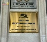 Bảng tên công ty inox 40*30cm