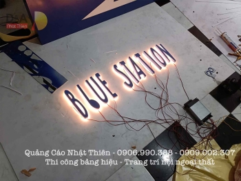 Chữ nổi inox có đèn