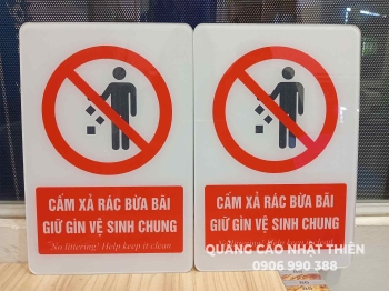 Bảng cảnh báo mica