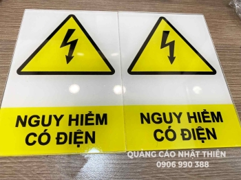 Bảng cảnh báo mica