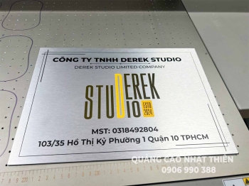 Bảng tên công ty Aluminium KT 30*20cm