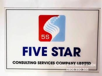 Bảng tên công ty mica KT 30*20cm