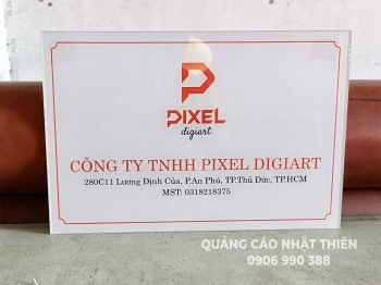 Bảng tên công ty mica KT 30*20cm