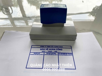 Khắc dấu bản vẽ hoàn công 13