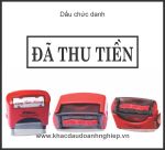 Dấu chức danh đã thu tiền