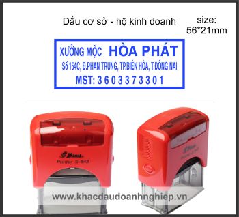 Dấu cơ sở - Hộ kinh doanh 6