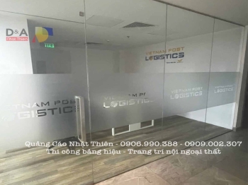 Dán decal cát mờ cắt logo